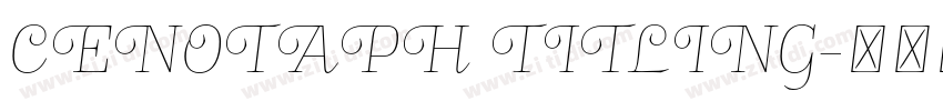 CENOTAPH TITLING字体转换